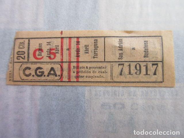 Colecionismos Bilhetes de Transporte: REF: LL-1234 - COLECCION LEE INTERIOR CAPICUA 71917 COMPA&Ntilde;IA GENERAL AUTOBUS CGA BARCELONA