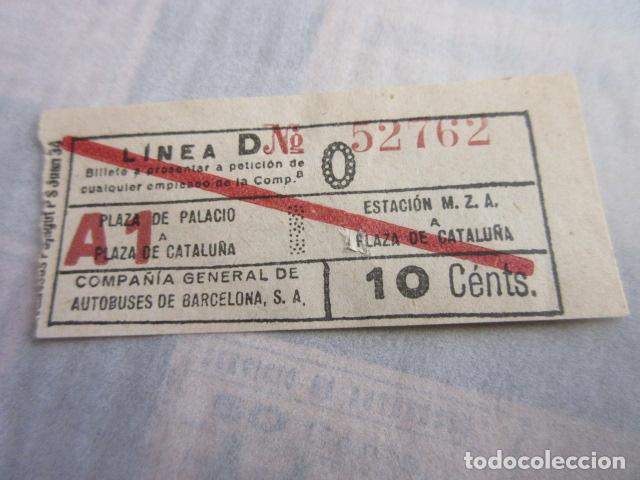 Colecionismos Bilhetes de Transporte: REF: LL-1234 - COLECCION LEE INTERIOR COMPA&Ntilde;IA GENERAL AUTOBUS CGA BARCELONA