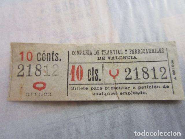 Colecionismos Bilhetes de Transporte: REF: LL-1234 - COLECCION LEE INTERIOR CAPICUA 21812 COMPA&Ntilde;IA DE TRANVIAS Y FERROCARILES DE VALENCIA