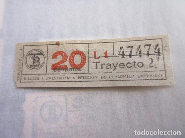 Colecionismos Bilhetes de Transporte: REF: LL-1234 - COLECCION LEE INTERIOR CAPICUA 47474 - EMPORIUM // TRANVIAS BARCELONA \\ VER TRAY DIF
