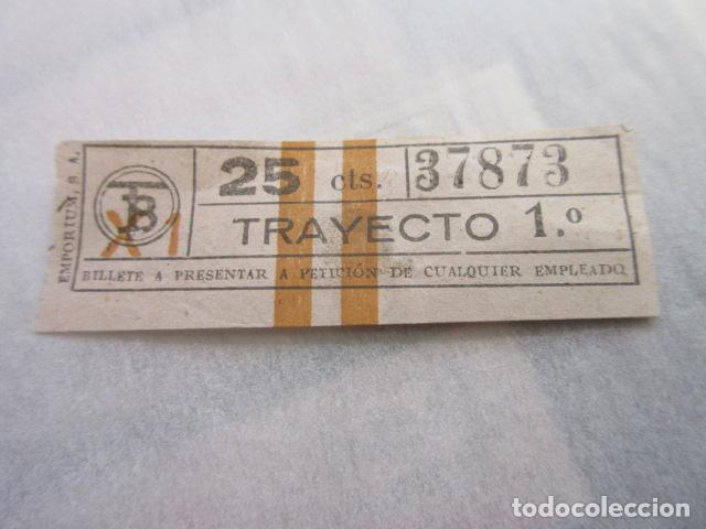 Sammeln von Fahrkarten: REF: LL-1234 - COLECCION LEE INTERIOR CAPICUA 37873 - EMPORIUM // TRANVIAS BARCELONA \\ VER TRAY DIF