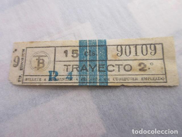 Sammeln von Fahrkarten: REF: LL-1234 - COLECCION LEE INTERIOR CAPICUA 90109 - EMPORIUM // TRANVIAS BARCELONA \\ VER TRAY DIF