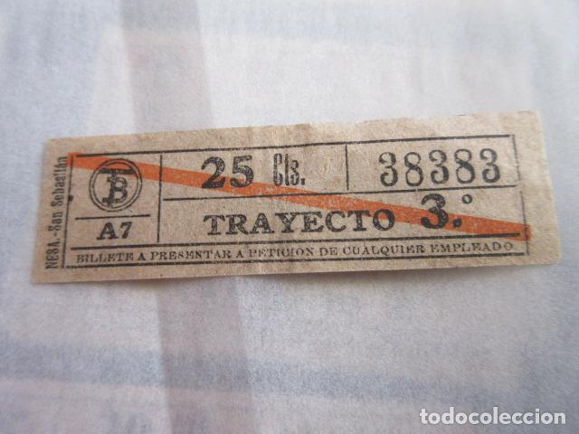 Sammeln von Fahrkarten: REF: LL-1234 - COLECCION LEE INTERIOR CAPICUA 38383 - \\ NESA // TRANVIAS BARCELONA \\ VER TRAY DIFE