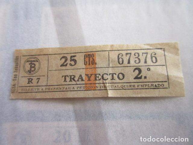 Sammeln von Fahrkarten: REF: LL-1234 - COLECCION LEE INTERIOR CAPICUA 67376 - \\ NESA // TRANVIAS BARCELONA \\ VER TRAY DIFE