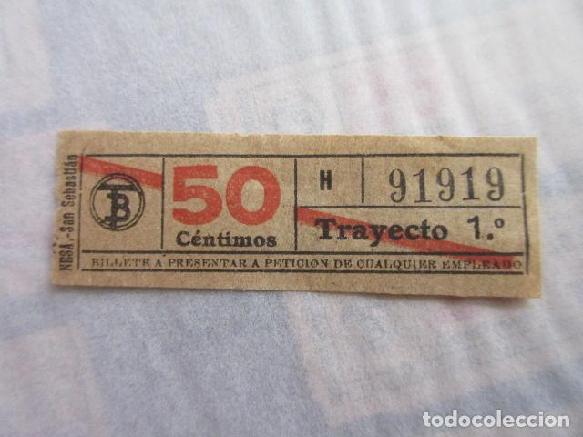 Sammeln von Fahrkarten: REF: LL-1234 - COLECCION LEE INTERIOR CAPICUA 91919 - \\ NESA // TRANVIAS BARCELONA \\ VER TRAY DIFE