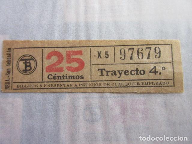 Collectables Transport Tickets: REF: LL-1234 - COLECCION LEE INTERIOR CAPICUA 97679 - \\ NESA // TRANVIAS BARCELONA \\ VER TRAY DIFE