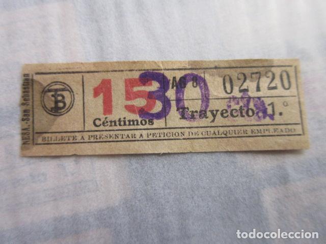 Sammeln von Fahrkarten: REF: LL-1234 - COLECCION LEE INTERIOR CAPICUA 02720 - \\ NESA // TRANVIAS BARCELONA \\ VER TRAY DIFE