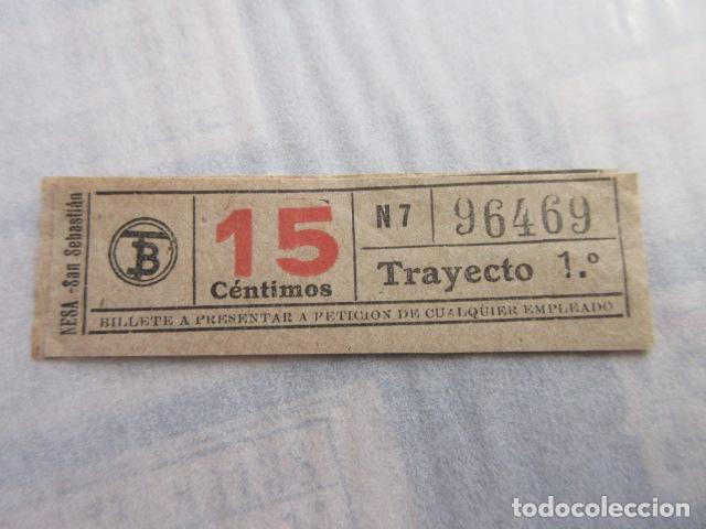 Sammeln von Fahrkarten: REF: LL-1234 - COLECCION LEE INTERIOR CAPICUA 96469 - \\ NESA // TRANVIAS BARCELONA \\ VER TRAY DIFE