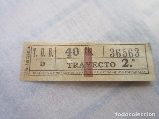 Sammeln von Fahrkarten: REF: LL-1234 - COLECCION LEE INTERIOR CAPICUA 36563 \\ NESA // T.D.B. \\TRANVIAS BARCELONA TRAY DIFE