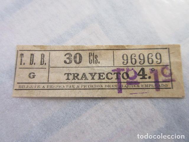 Sammeln von Fahrkarten: REF: LL-1234 - COLECCION LEE INTERIOR CAPICUA 96969 \\ NESA // T.D.B. \\TRANVIAS BARCELONA TRAY DIFE