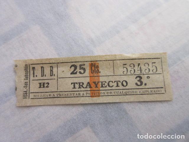 Sammeln von Fahrkarten: REF: LL-1234 - COLECCION LEE INTERIOR CAPICUA 53435 \\ NESA // T.D.B. \\TRANVIAS BARCELONA TRAY DIFE