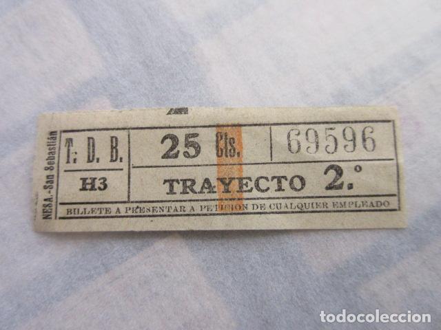 Sammeln von Fahrkarten: REF: LL-1234 - COLECCION LEE INTERIOR CAPICUA 69596 \\ NESA // T.D.B. \\TRANVIAS BARCELONA TRAY DIFE