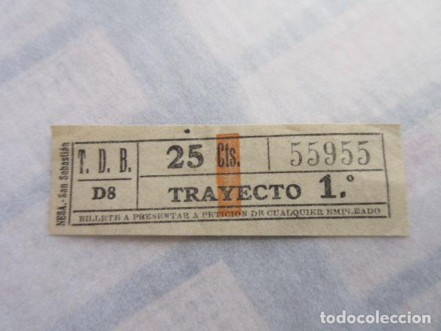 Sammeln von Fahrkarten: REF: LL-1234 - COLECCION LEE INTERIOR CAPICUA 55955 \\ NESA // T.D.B. \\TRANVIAS BARCELONA TRAY DIFE