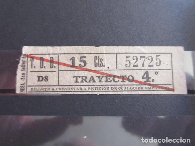 Coleccionismo Billetes de transporte: REF: LL-1234 - COLECCION LEE INTERIOR CAPICUA 52725 \\ NESA // T.D.B. \\TRANVIAS BARCELONA TRAY DIFE