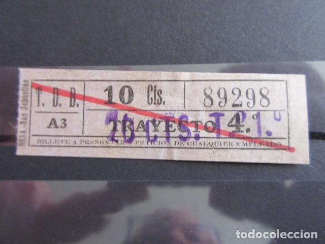 Coleccionismo Billetes de transporte: REF: LL-1234 - COLECCION LEE INTERIOR CAPICUA 89298 \\ NESA // T.D.B. \\TRANVIAS BARCELONA TRAY DIFE