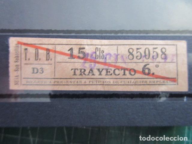 Coleccionismo Billetes de transporte: REF: LL-1234 - COLECCION LEE INTERIOR CAPICUA 85058 \\ NESA // T.D.B. \\TRANVIAS BARCELONA TRAY DIFE