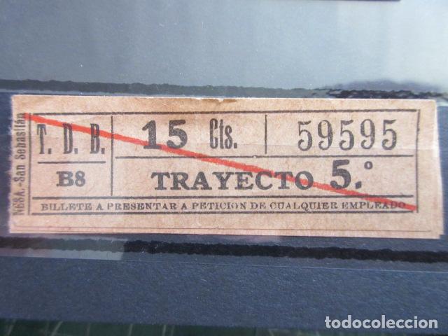Collectables Transport Tickets: REF: LL-1234 - COLECCION LEE INTERIOR CAPICUA 59595 \\ NESA // T.D.B. \\TRANVIAS BARCELONA TRAY DIFE