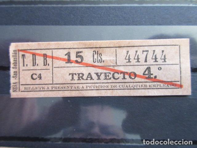 Coleccionismo Billetes de transporte: REF: LL-1234 - COLECCION LEE INTERIOR CAPICUA 44744 \\ NESA // T.D.B. \\TRANVIAS BARCELONA TRAY DIFE