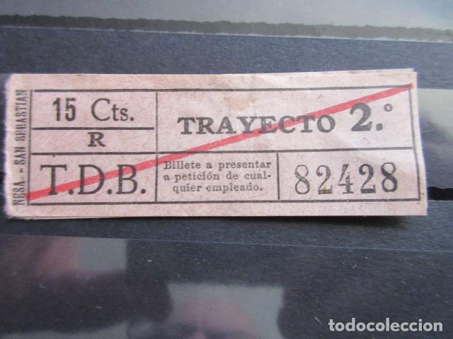 Coleccionismo Billetes de transporte: REF: LL-1234 - COLECCION LEE INTERIOR CAPICUA 82428 \\ NESA // T.D.B. \\TRANVIAS BARCELONA TRAY DIFE