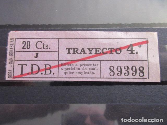Coleccionismo Billetes de transporte: REF: LL-1234 - COLECCION LEE INTERIOR CAPICUA 89398 \\ NESA // T.D.B. \\TRANVIAS BARCELONA TRAY DIFE