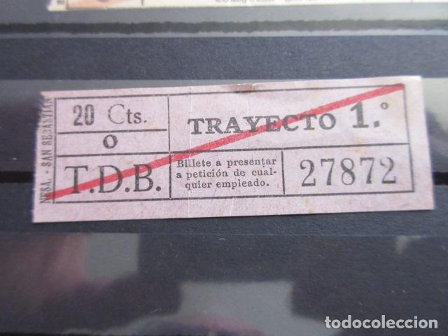 Collectables Transport Tickets: REF: LL-1234 - COLECCION LEE INTERIOR CAPICUA 27872 \\ NESA // T.D.B. \\TRANVIAS BARCELONA TRAY DIFE