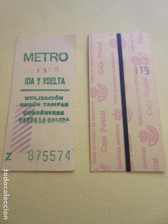 Coleccionismo Billetes de transporte: COLECCION METRO MADRID REFERENCIA: REFMM01 - AMARILLO IDA VUELTA Z - LEER INTERIOR CAJA POSTAL