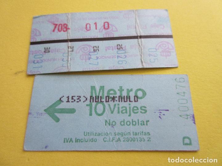 Coleccionismo Billetes de transporte: COLECCION METRO MADRID REFERENCIA: REFMM01 - VERDE 10 VIAJES D NULO - LEER INTERIOR CAJA POSTAL
