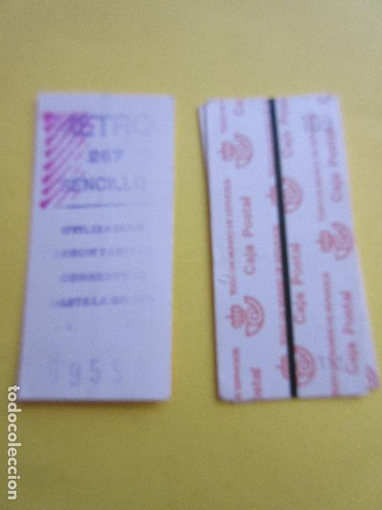 Coleccionismo Billetes de transporte: COLECCION METRO MADRID REFERENCIA: REFMM01 - BLANCO SENCILLO 267- LEER INTERIOR CAJA POSTAL