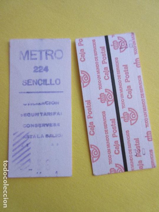 Coleccionismo Billetes de transporte: COLECCION METRO MADRID REFERENCIA: REFMM01 - BLANCO SENCILLO 224 - LEER INTERIOR CAJA POSTAL