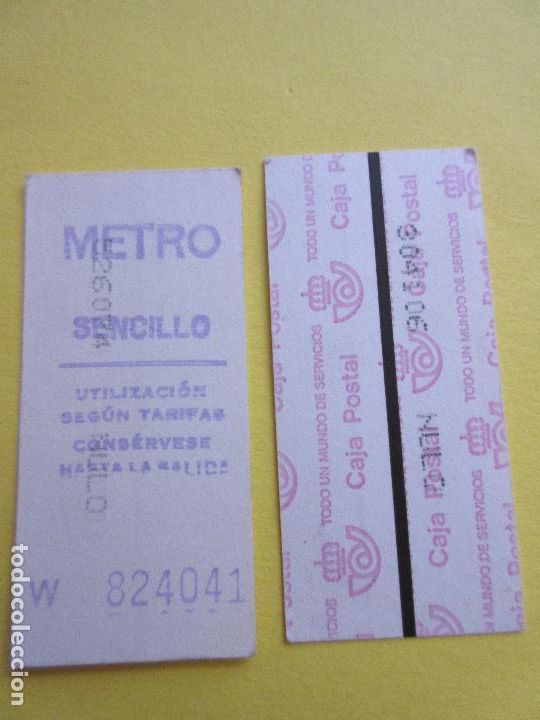 Coleccionismo Billetes de transporte: COLECCION METRO MADRID REFERENCIA: REFMM01 - BLANCO SENCILLO X NULO - LEER INTERIOR CAJA POSTAL