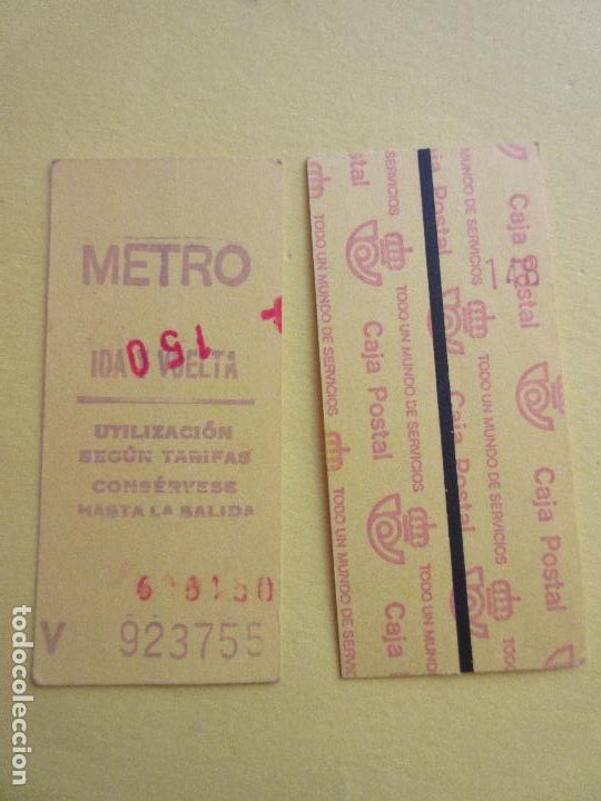 Coleccionismo Billetes de transporte: COLECCION METRO MADRID REFERENCIA: REFMM01 - AMARILLO IDA VUELTA V- LEER INTERIOR CAJA POSTAL