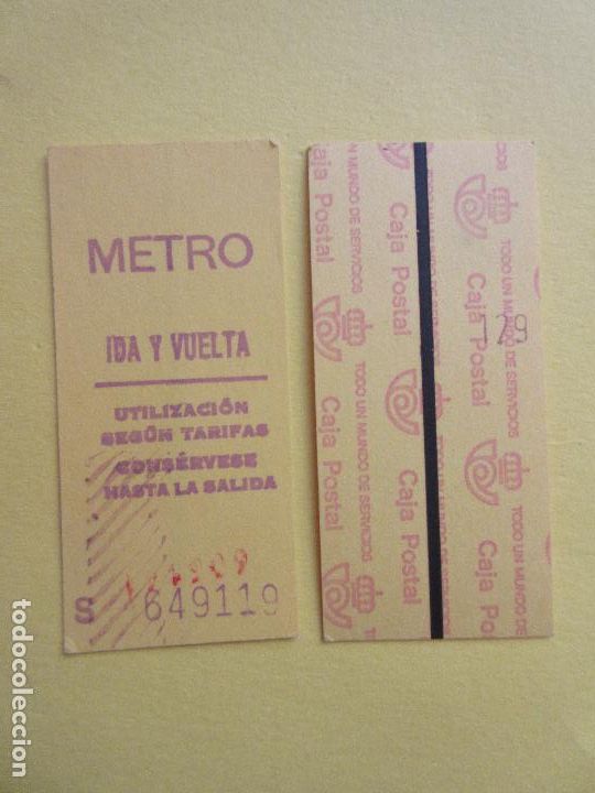 Coleccionismo Billetes de transporte: COLECCION METRO MADRID REFERENCIA: REFMM01 - AMARILLO IDA VUELTA S - LEER INTERIOR CAJA POSTAL