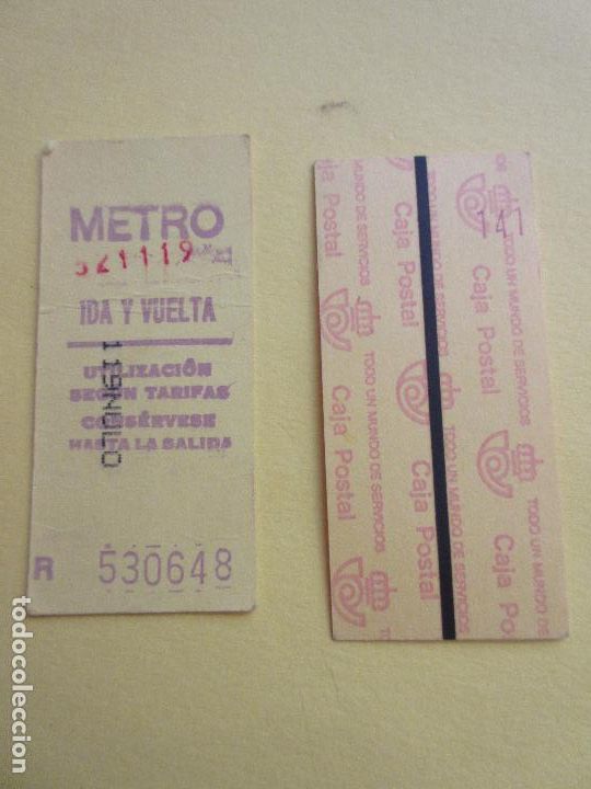 Coleccionismo Billetes de transporte: COLECCION METRO MADRID REFERENCIA: REFMM01 - AMARILLO IDA VUELTA R NULO - LEER INTERIOR CAJA POSTAL