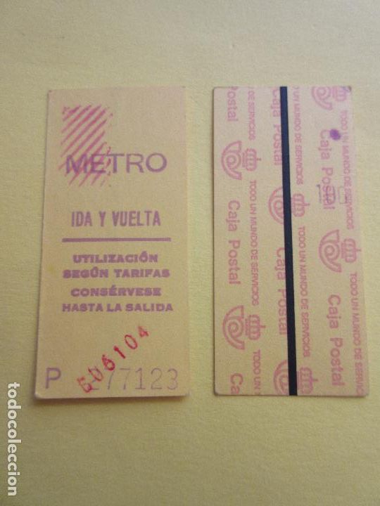 Coleccionismo Billetes de transporte: COLECCION METRO MADRID REFERENCIA: REFMM01 - AMARILLO IDA VUELTA P - LEER INTERIOR CAJA POSTAL