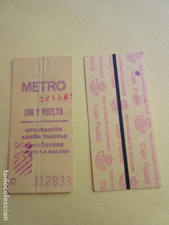Coleccionismo Billetes de transporte: COLECCION METRO MADRID REFERENCIA: REFMM01 - AMARILLO IDA VUELTA O - LEER INTERIOR CAJA POSTAL