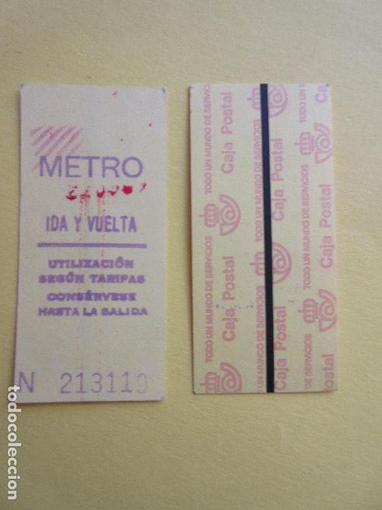 Coleccionismo Billetes de transporte: COLECCION METRO MADRID REFERENCIA: REFMM01 - AMARILLO IDA VUELTA N - LEER INTERIOR CAJA POSTAL