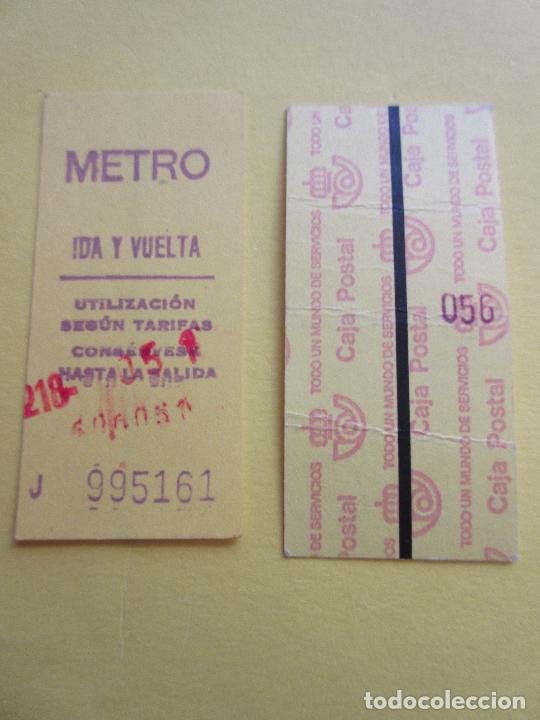 Collectables Transport Tickets: COLECCION METRO MADRID REFERENCIA: REFMM01 - AMARILLO IDA VUELTA J - LEER INTERIOR CAJA POSTAL