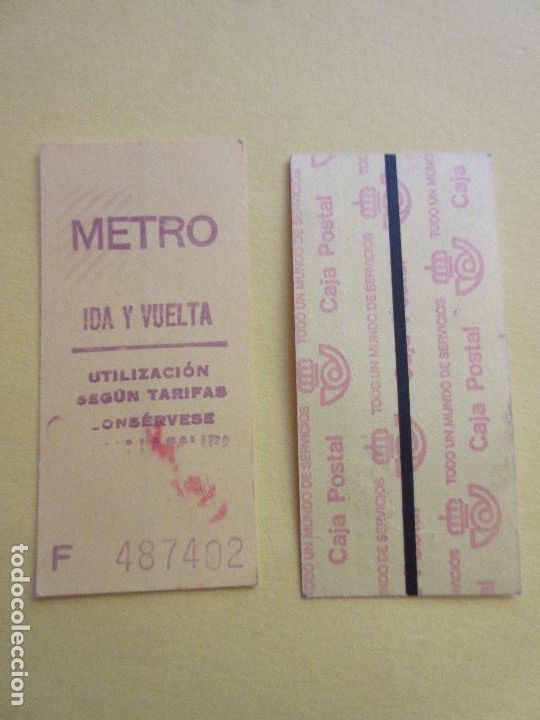 Collectables Transport Tickets: COLECCION METRO MADRID REFERENCIA: REFMM01 - AMARILLO IDA VUELTA F - LEER INTERIOR CAJA POSTAL