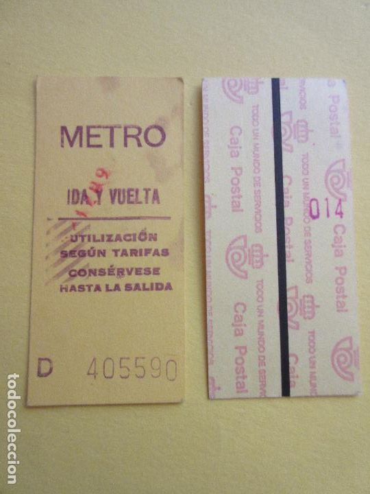 Collectables Transport Tickets: COLECCION METRO MADRID REFERENCIA: REFMM01 - AMARILLO IDA VUELTA D - LEER INTERIOR CAJA POSTAL