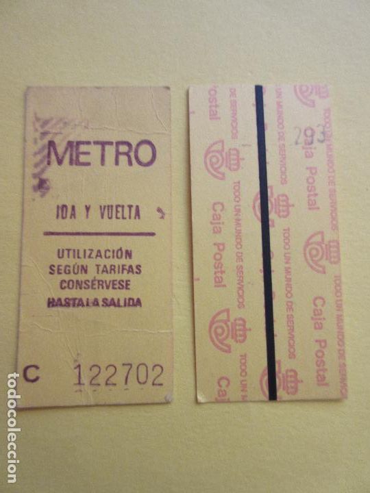 Collectables Transport Tickets: COLECCION METRO MADRID REFERENCIA: REFMM01 - AMARILLO IDA VUELTA C - LEER INTERIOR CAJA POSTAL