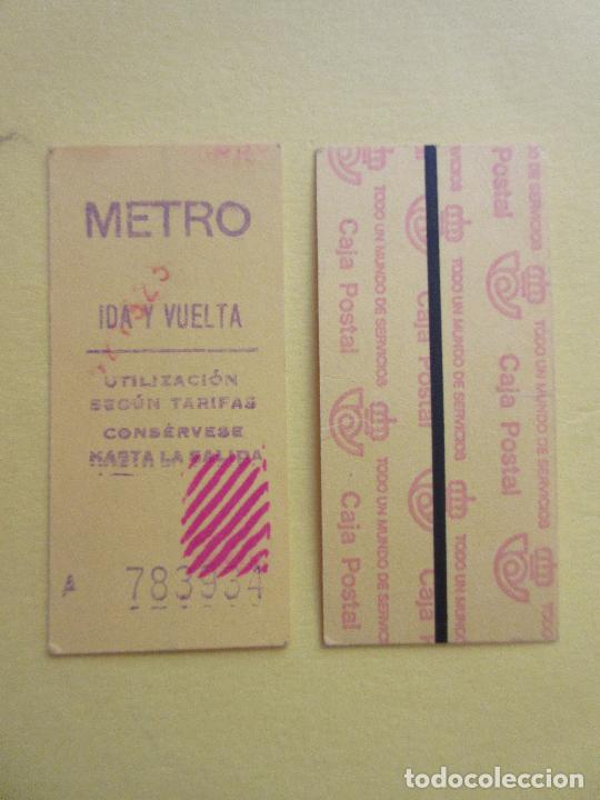 Collectionnisme Billets de transport: COLECCION METRO MADRID REFERENCIA: REFMM01 - AMARILLO IDA VUELTA A - LEER INTERIOR CAJA POSTAL