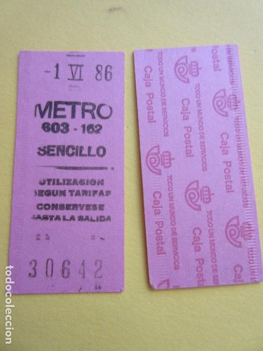 Collectables Transport Tickets: COLECCION METRO MADRID REFERENCIA: REFMM01 - ROSA SENCILLO 603 - 162 - LEER INTERIOR CAJA POSTAL