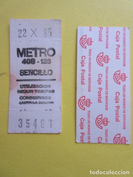 Collectables Transport Tickets: COLECCION METRO MADRID REFERENCIA: REFMM01 - BLANCO SENCILLO 408 - 128 - LEER INTERIOR CAJA POSTAL