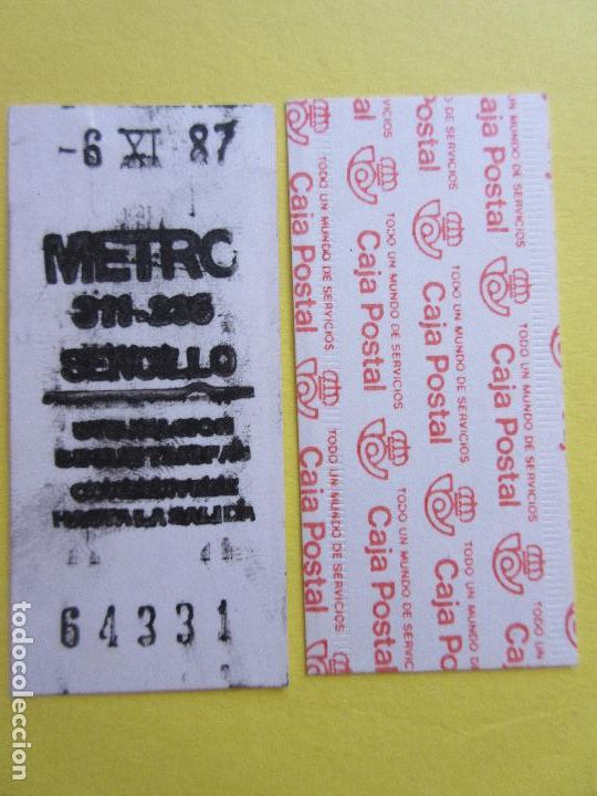 Collectables Transport Tickets: COLECCION METRO MADRID REFERENCIA: REFMM01 - BLANCO SENCILLO 311 - 236 - LEER INTERIOR CAJA POSTAL