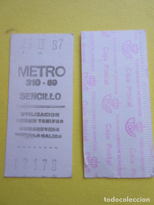Collectables Transport Tickets: COLECCION METRO MADRID REFERENCIA: REFMM01 - BLANCO SENCILLO 310 - 89 - LEER INTERIOR CAJA POSTAL