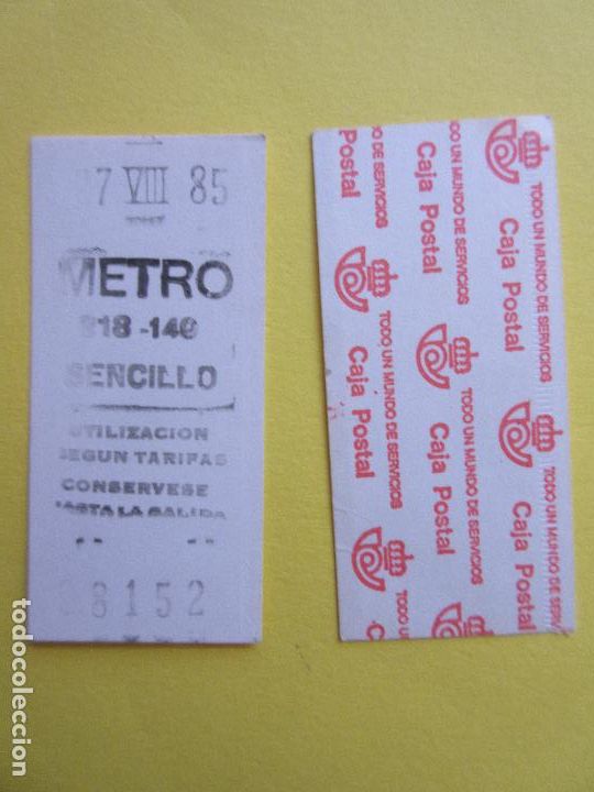 Collectables Transport Tickets: COLECCION METRO MADRID REFERENCIA: REFMM01 - BLANCO SENCILLO 218 - 140 - LEER INTERIOR CAJA POSTAL