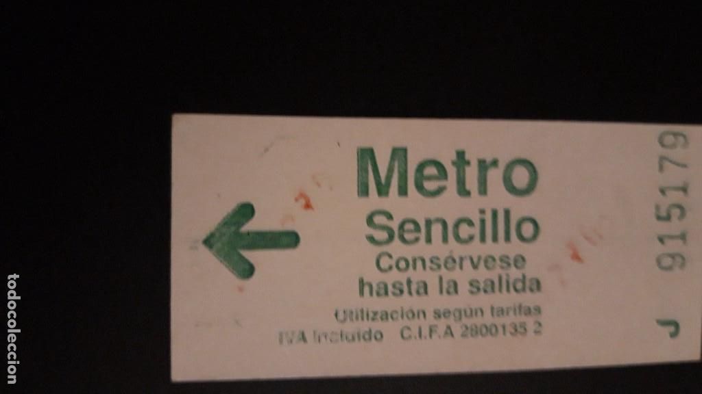 Coleccionismo Billetes de transporte: 1 BOILLETE DE ** METRO ISENCILLO J ** USADO