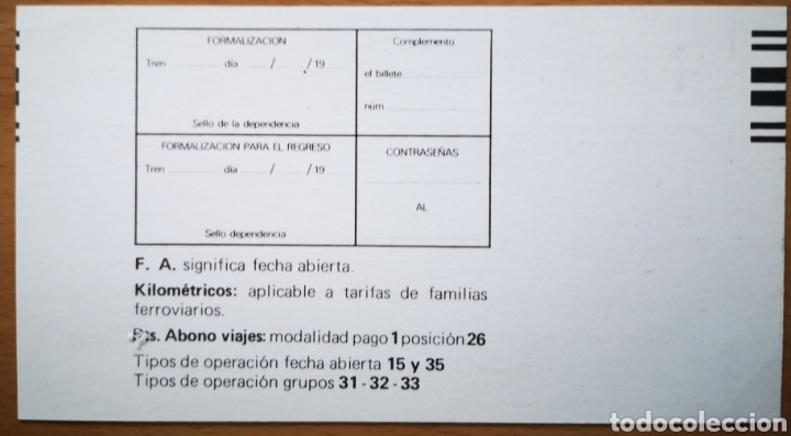Coleccionismo billetes de transporte: BILLETE RENFE - Foto 2