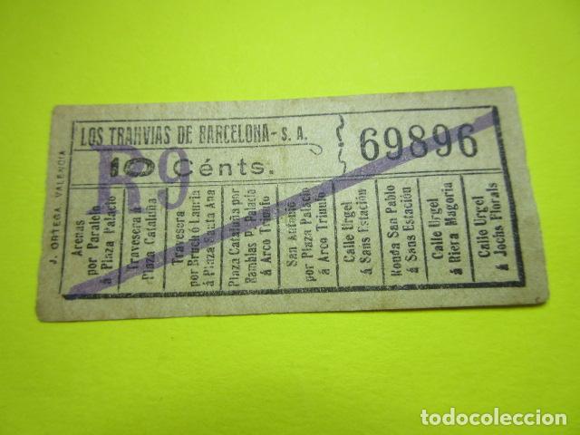 Collectionnisme Billets de transport: REF: VV-1234 - LOS TRANVIAS DE BARCELONA - VER FOTO TRAYECTOS TODOS DIFERENTES - CAPICUA 69896