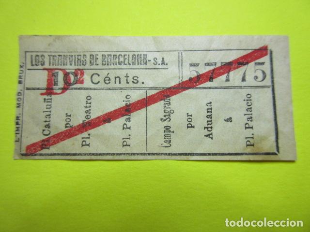 Collectionnisme Billets de transport: REF: VV-1234 - LOS TRANVIAS DE BARCELONA - VER FOTO TRAYECTOS TODOS DIFERENTES - CAPICUA 57775